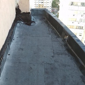 Гидроизоляция плиты перекрытия балкона 24-го этажа